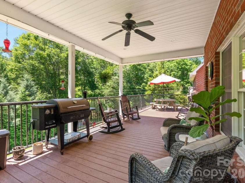 134 Brightmore Circle, Rutherfordton, NC 28139.  MLS# CAR4300991, YatesRealty ID 1446. Main level deck