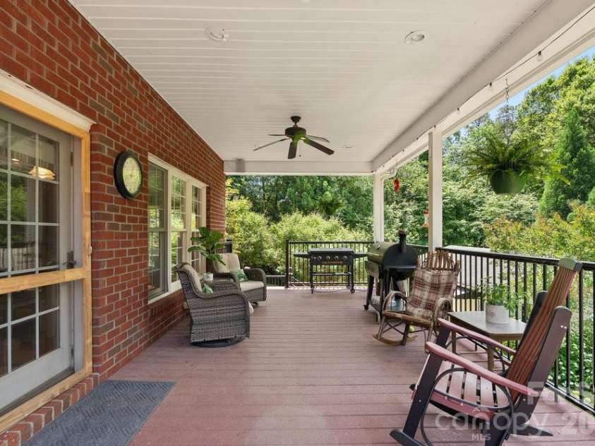 134 Brightmore Circle, Rutherfordton, NC 28139.  MLS# CAR4300991, YatesRealty ID 1446. Main level deck