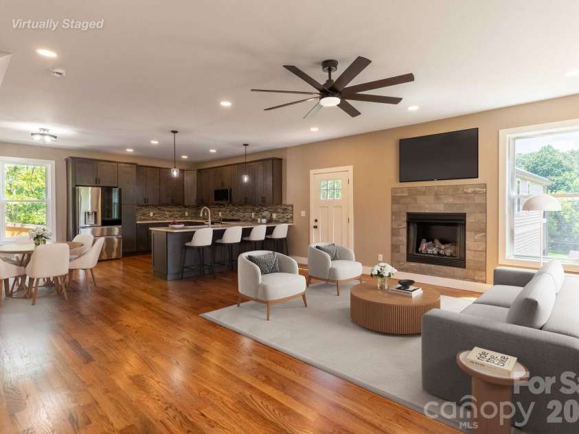 1715 Old Haywood Road, Asheville, NC 28806.  MLS# CAR4354095, YatesRealty ID 14463. Great Room Virtually Staged