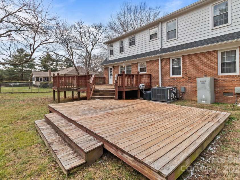 1212 Ridge Street, Albemarle, NC 28001.  MLS# CAR4216901, YatesRealty ID 14467. Multi-level decks for entertaining!