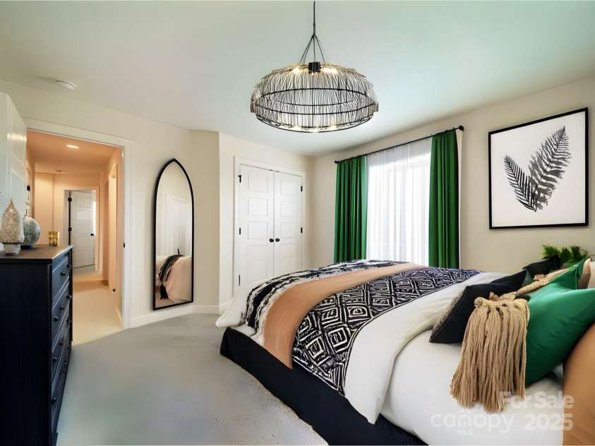 3918 Dahlia Drive, Harrisburg, NC 28075.  MLS# CAR4240653, YatesRealty ID 14484. Secondary bedroom staged for representation