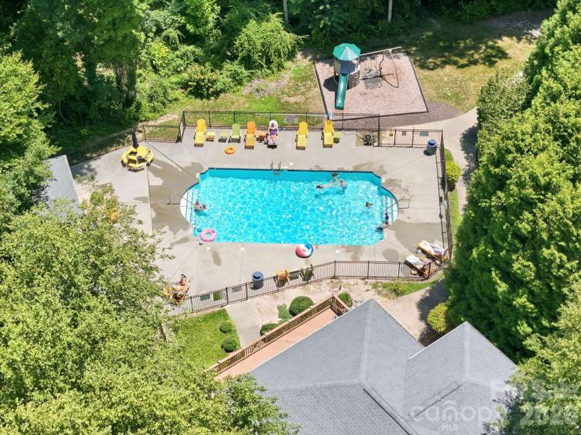 123 Foxden Drive, Fletcher, NC 28732.  MLS# CAR4404022, YatesRealty ID 14485. Community heated pool
