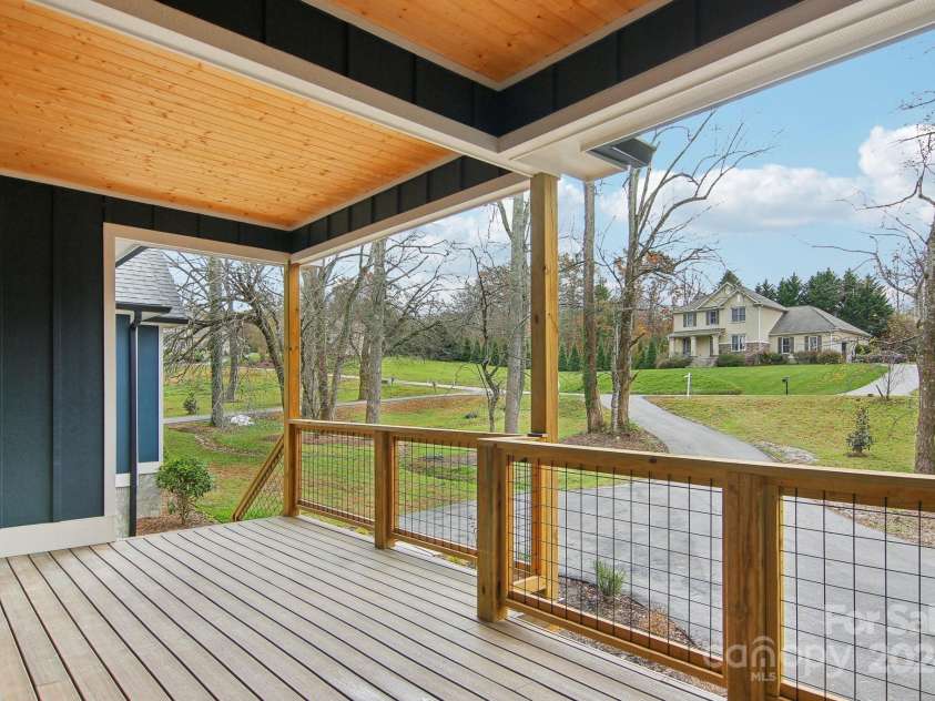 230 Almond Branch Drive, Hendersonville, NC 28791.  MLS# CAR4198795, YatesRealty ID 14485. VIEW FROM FRONT