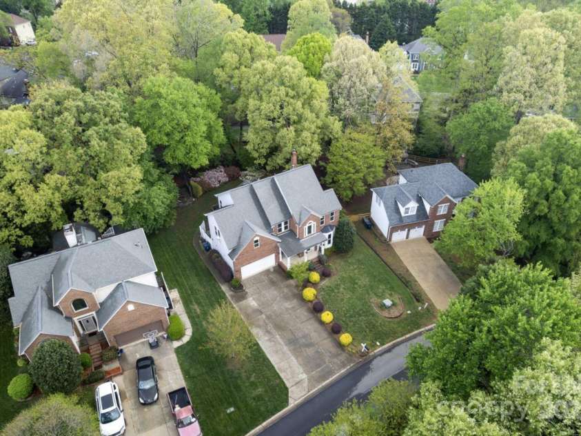 9009 Tayside Court, Huntersville, NC 28078.  MLS# CAR4247048, YatesRealty ID 14496. Aerial view
