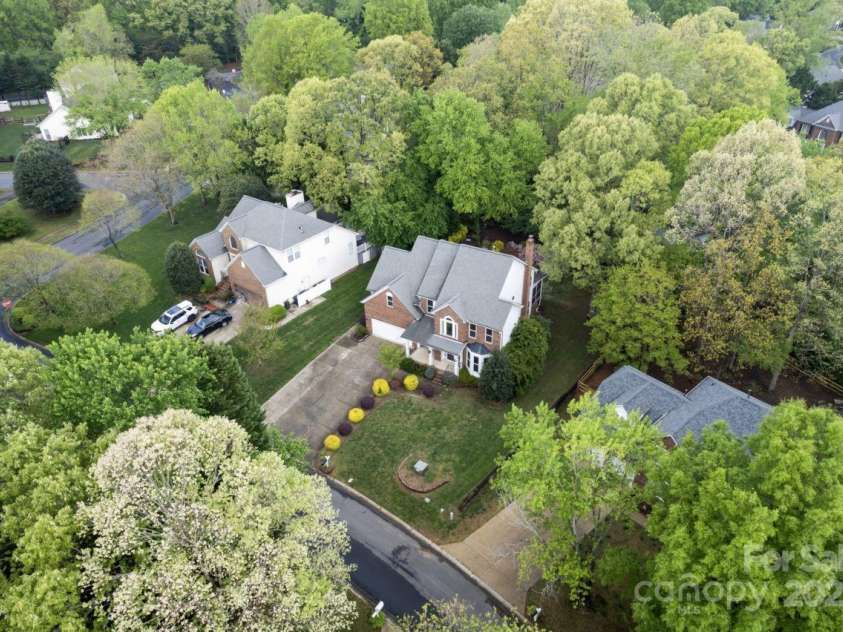 9009 Tayside Court, Huntersville, NC 28078.  MLS# CAR4247048, YatesRealty ID 14496. Aerial view