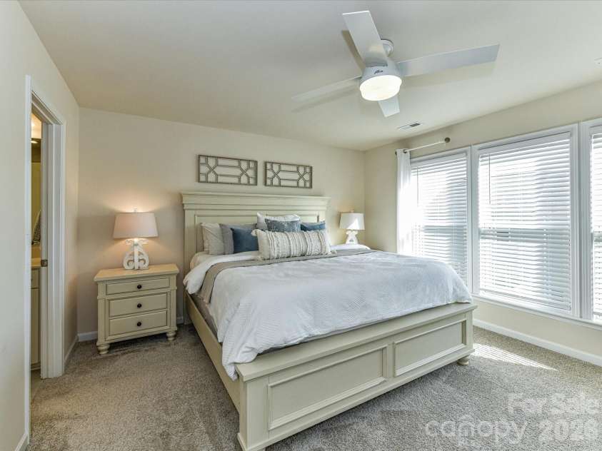 806 Canoe Song Road, Fort Mill, SC 29708.  MLS# CAR4357940, YatesRealty ID 14499. Spacious primary bedroom