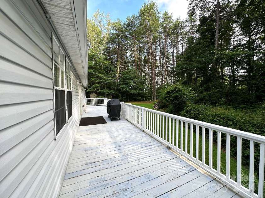 251 Rainbow Rapids Road, Rutherfordton, NC 28139.  MLS# CAR4161687, YatesRealty ID 145. Back deck-wrap around