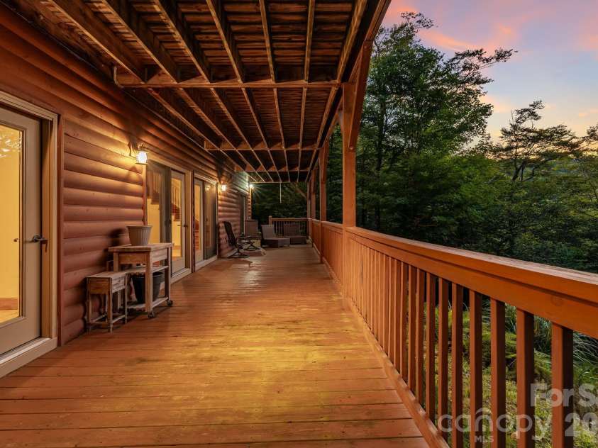 32 Zebulon Lane, Mars Hill, NC 28754.  MLS# CAR4417951, YatesRealty ID 1450. Lower deck