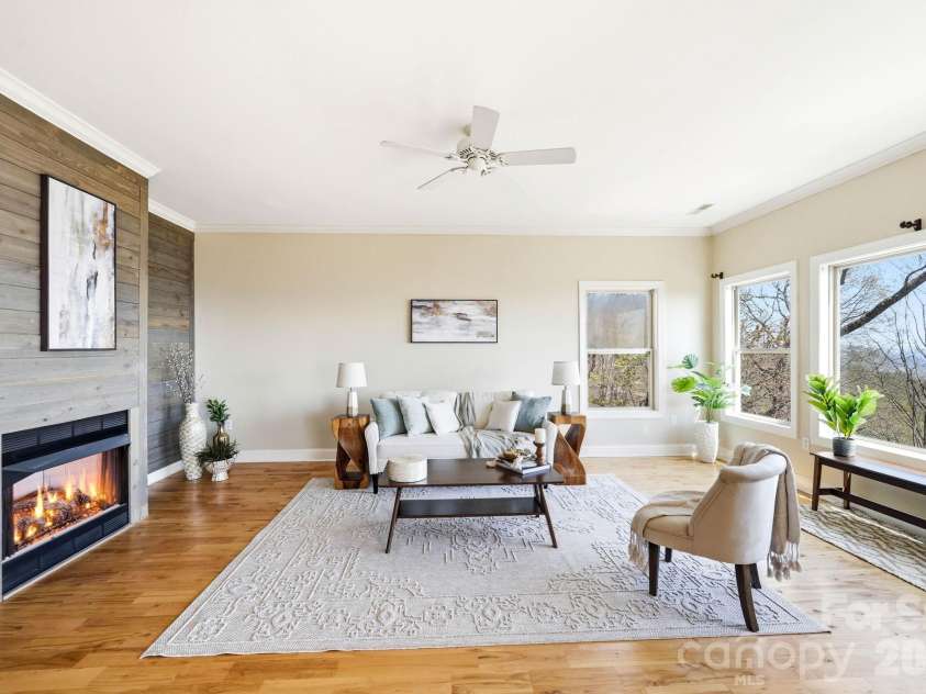 301 Forge Crest Drive, Mills River, NC 28759.  MLS# CAR4369584, YatesRealty ID 14515. Living room