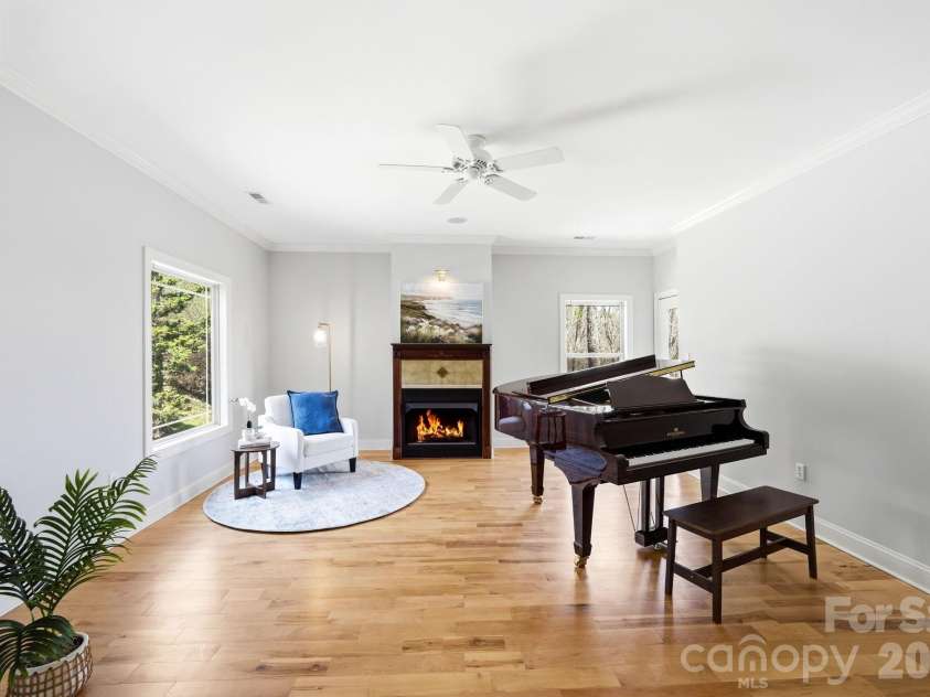 301 Forge Crest Drive, Mills River, NC 28759.  MLS# CAR4369584, YatesRealty ID 14515. Main level music room