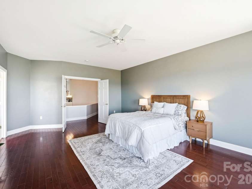 301 Forge Crest Drive, Mills River, NC 28759.  MLS# CAR4369584, YatesRealty ID 14515. Upper level Primary suite bedroom