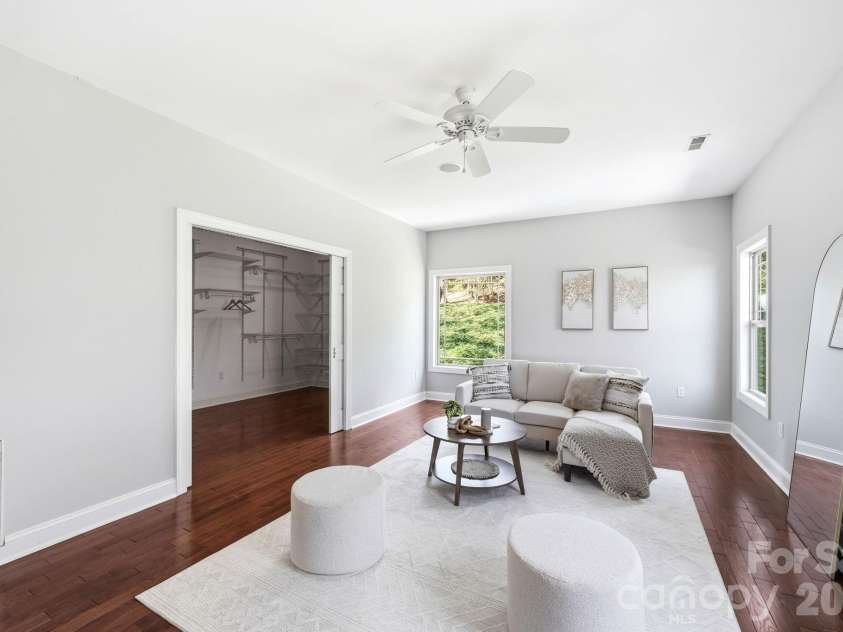 301 Forge Crest Drive, Mills River, NC 28759.  MLS# CAR4369584, YatesRealty ID 14515. Upper level Primary suite sitting area/loft