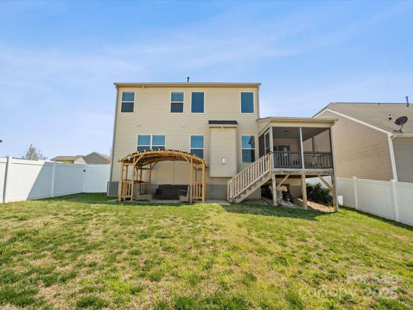 110 Lantern Acres Drive, Mooresville, NC 28115.  MLS# CAR4242068, YatesRealty ID 14516. Backyard