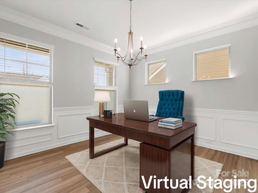 110 Lantern Acres Drive, Mooresville, NC 28115.  MLS# CAR4242068, YatesRealty ID 14516. Office / Dining Room  - (Virtual stage)