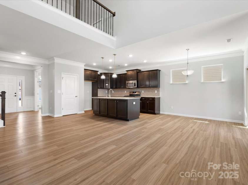 110 Lantern Acres Drive, Mooresville, NC 28115.  MLS# CAR4242068, YatesRealty ID 14516. OPEN - living room / kitchen (So Much natural Light)