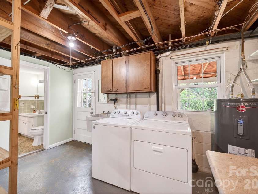 50 Rainbow Ridge Road, Swannanoa, NC 28778.  MLS# CAR4368868, YatesRealty ID 14522. Laundry Space in Basement