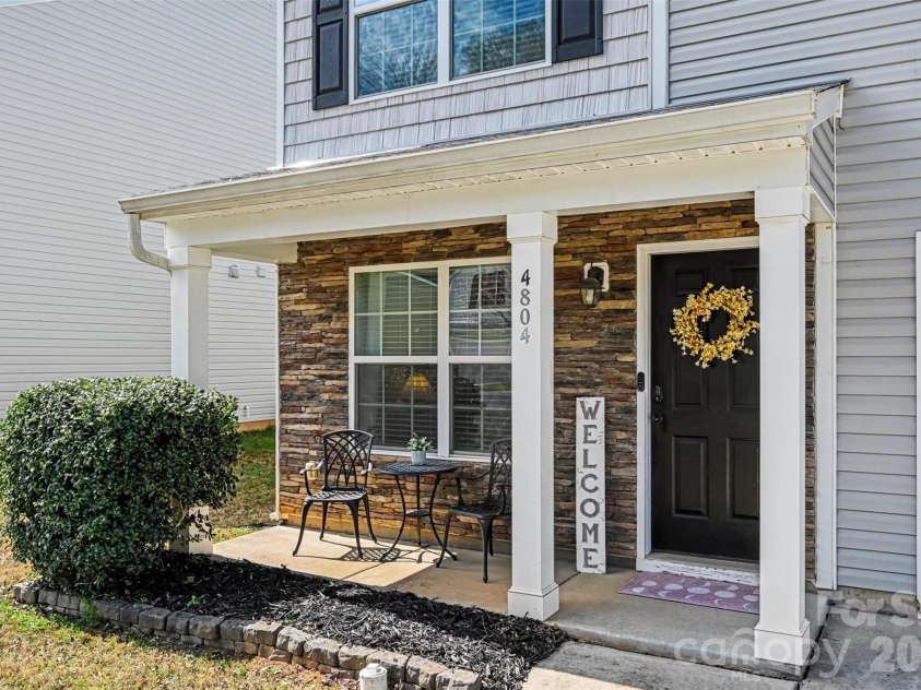 4804 Manchineel Lane, Monroe, NC 28110.  MLS# CAR4341131, YatesRealty ID 14523. Covered front porch