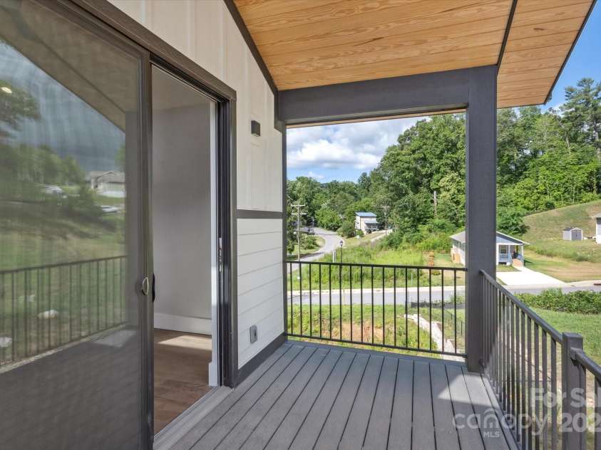 205 Torch Light Way, Asheville, NC 28806.  MLS# CAR4159391, YatesRealty ID 14529. Primary Bedroom Balcony