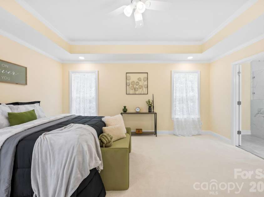 2630 Polo Lane, Maiden, NC 28650.  MLS# CAR4372317, YatesRealty ID 14529. Tray ceiling & generous space create a relaxing retreat