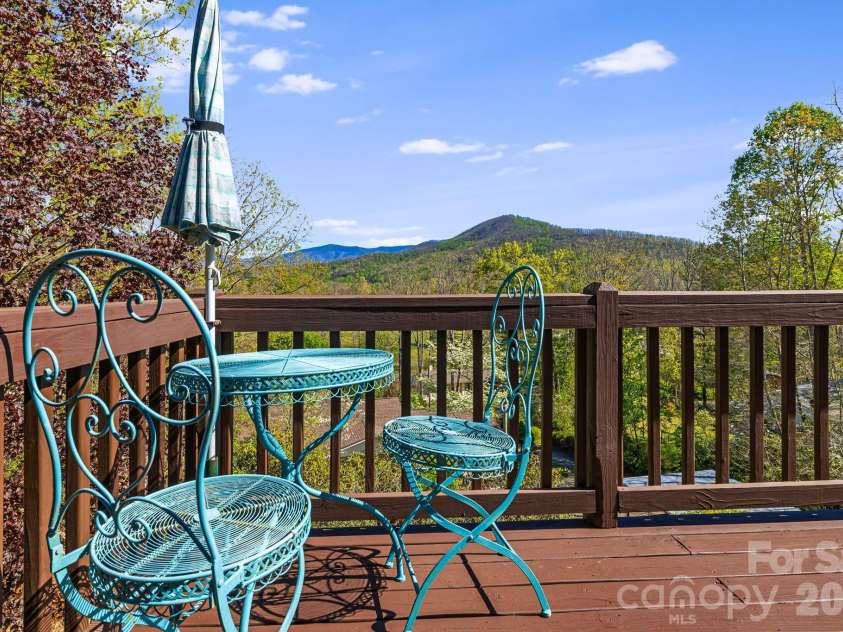 144 Hilltop Road, Black Mountain, NC 28711.  MLS# CAR4368587, YatesRealty ID 14548. Main level deck