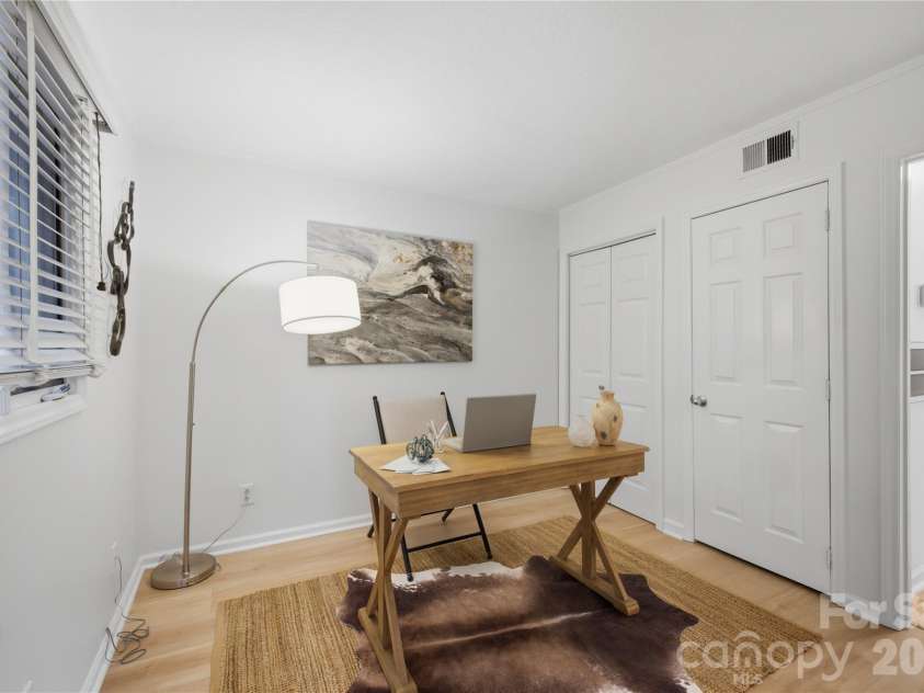 1109 Morehead Street, Charlotte, NC 28204.  MLS# CAR4416129, YatesRealty ID 14557. 2nd Bedroom as Office