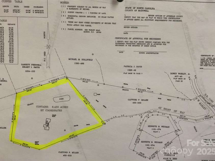 635 Worley Road, Marion, NC 28752.  MLS# CAR4209709, YatesRealty ID 1457. Survey