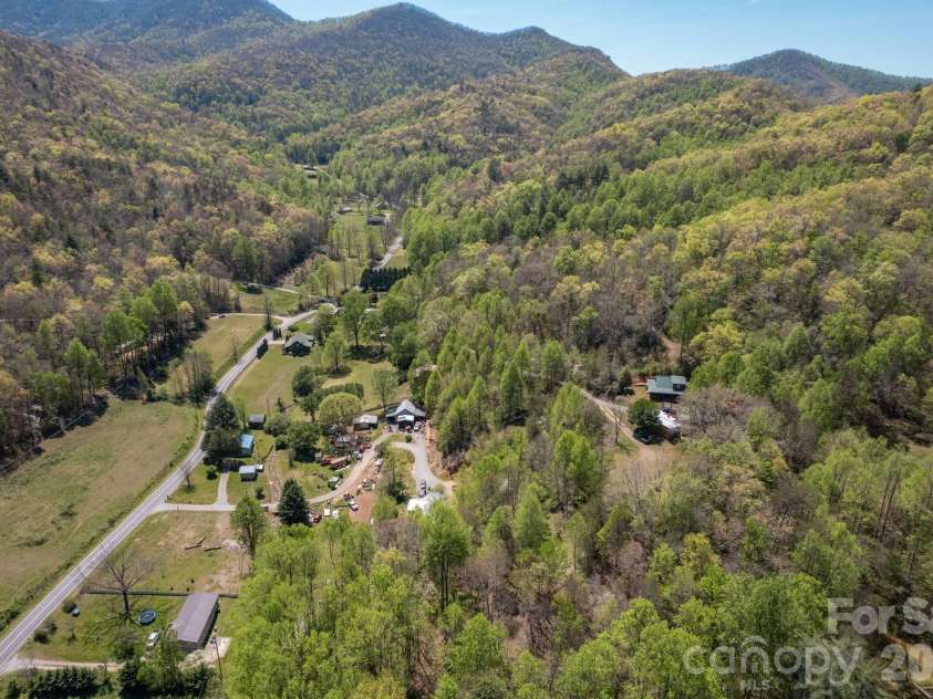 440 Huskey Road, Bryson City, NC 28713.  MLS# CAR4373659, YatesRealty ID 14570. Aerial