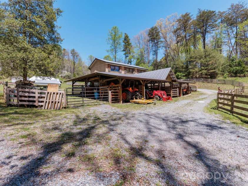 440 Huskey Road, Bryson City, NC 28713.  MLS# CAR4373659, YatesRealty ID 14570. Barn