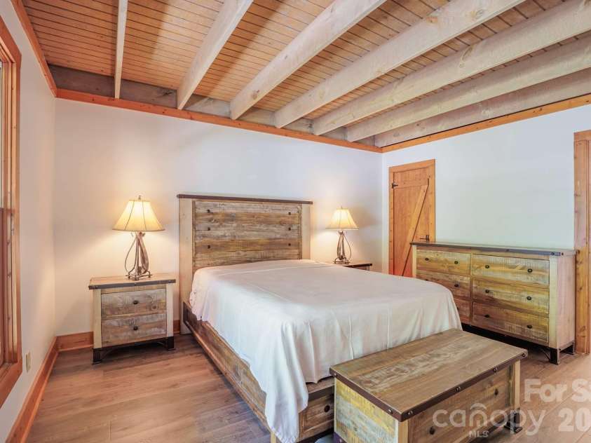 440 Huskey Road, Bryson City, NC 28713.  MLS# CAR4373659, YatesRealty ID 14570. Master Bedroom Main House