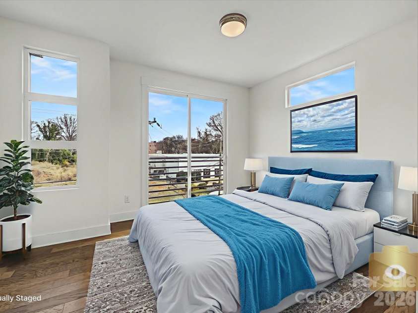 139 Bruns Avenue, Charlotte, NC 28208.  MLS# CAR4350486, YatesRealty ID 14577. Virtually Staged Bedroom