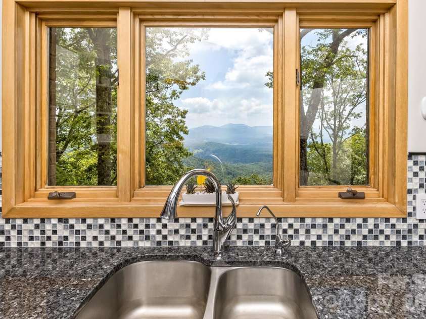 212 Chestnut Forest Road, Fairview, NC 28730.  MLS# CAR4372045, YatesRealty ID 14587. Best kitchen sink view ever