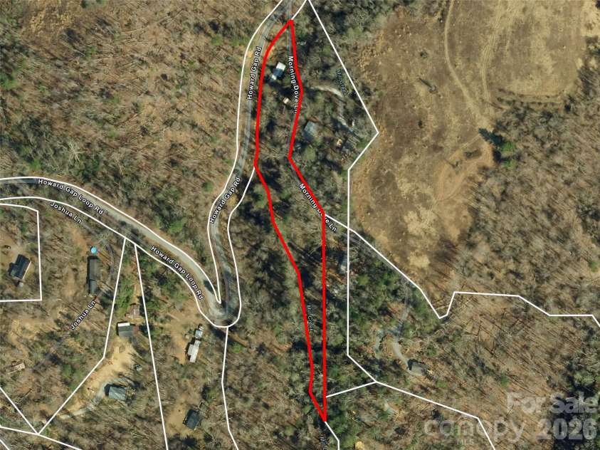 40 Morning Dove Lane, Flat Rock, NC 28731.  MLS# CAR4365112, YatesRealty ID 14589. Approx Land Layout