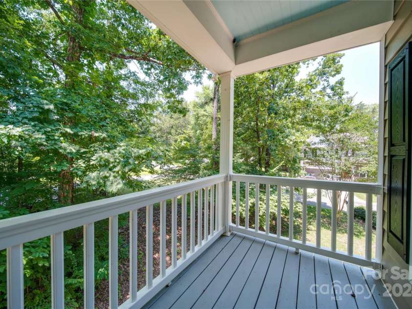 3921 Sky Drive, Charlotte, NC 28226.  MLS# CAR4151615, YatesRealty ID 14600. Upstairs Balcony