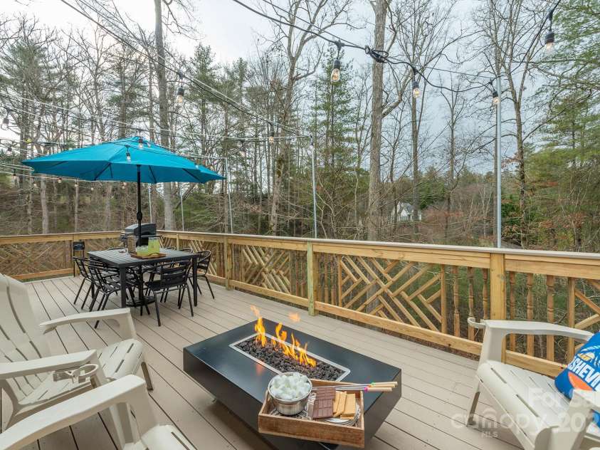 26 Spanish Oak Drive, Asheville, NC 28804.  MLS# CAR4255856, YatesRealty ID 14601. Privacy even in winter!