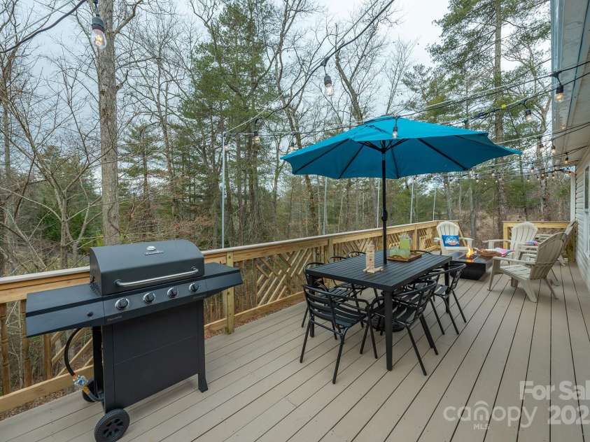 26 Spanish Oak Drive, Asheville, NC 28804.  MLS# CAR4255856, YatesRealty ID 14601. Privacy even in winter!