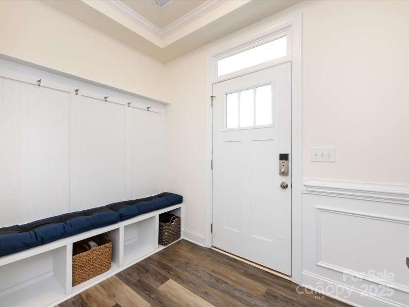 2141 Bexar Trail, Matthews, NC 28105.  MLS# CAR4255990, YatesRealty ID 14621. Drop zone at the front entrance.