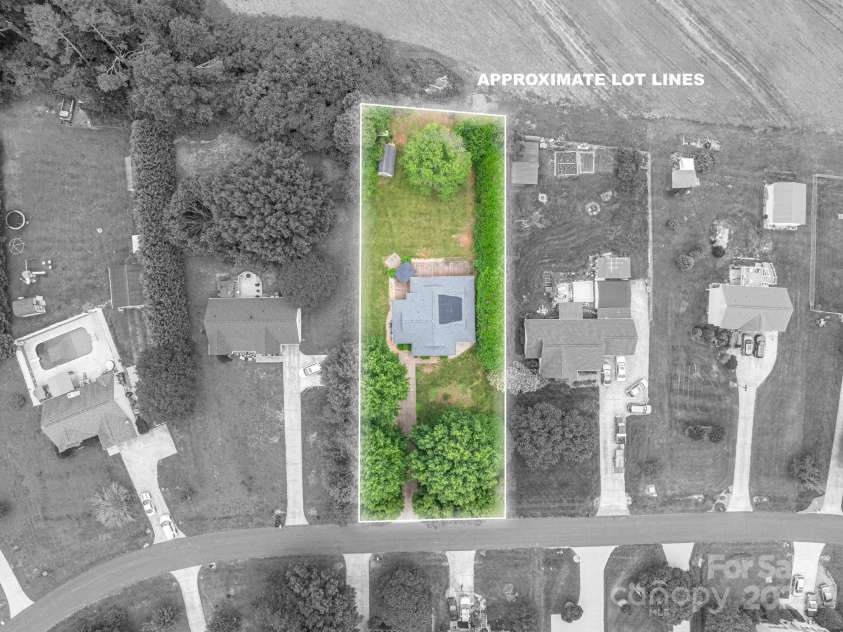 1774 Smyrna Lane, Catawba, NC 28609.  MLS# CAR4257675, YatesRealty ID 14624. Aerial