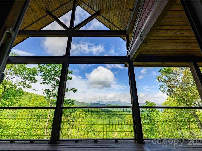 615 Macallan Drive, Waynesville, NC 28786.  MLS# CAR4262771, YatesRealty ID 14638. Deck View