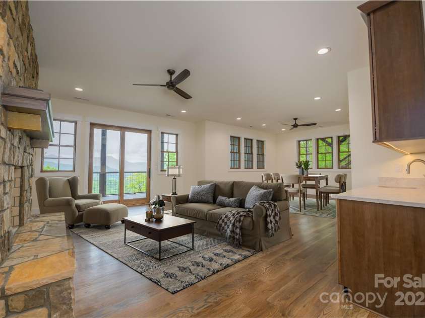 615 Macallan Drive, Waynesville, NC 28786.  MLS# CAR4262771, YatesRealty ID 14638. Lower Living