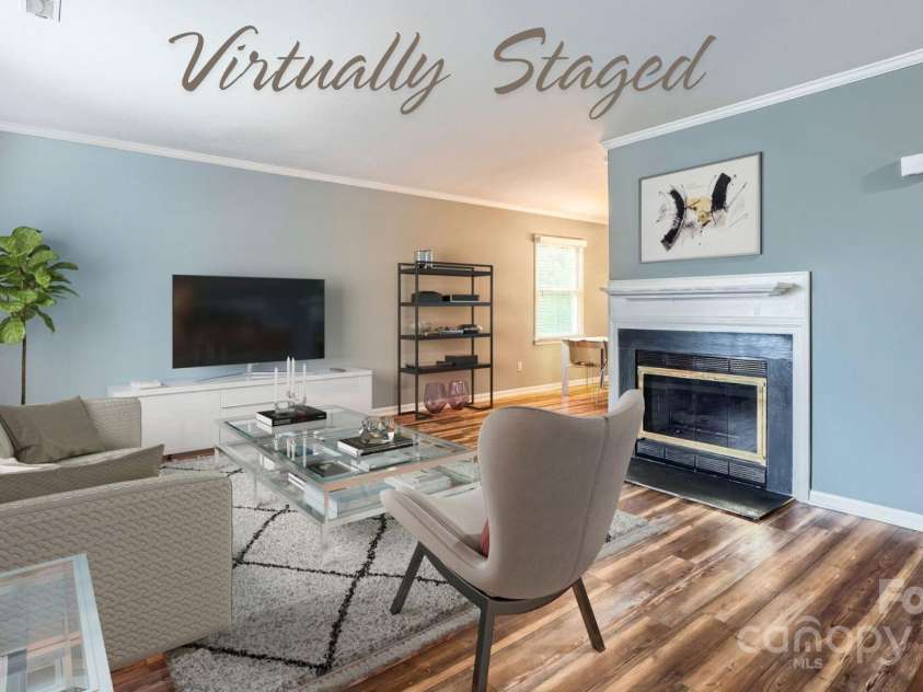 5913 Crape Myrtle Lane, Charlotte, NC 28216.  MLS# CAR4241207, YatesRealty ID 14647. Virtually staged furniture placement.