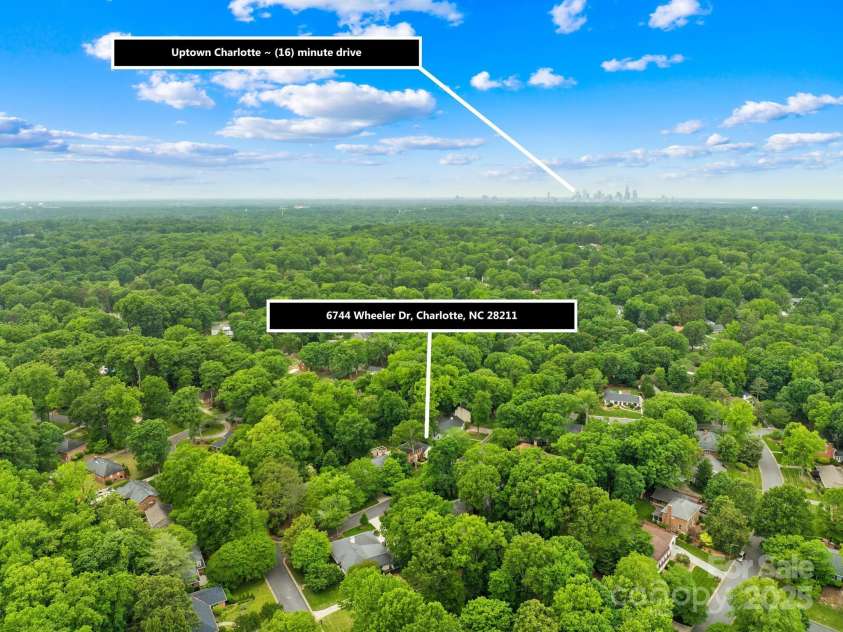6744 Wheeler Drive, Charlotte, NC 28211.  MLS# CAR4243225, YatesRealty ID 14648. 