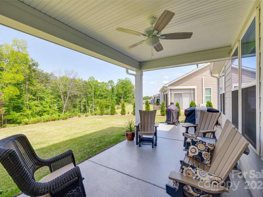 3029 Trace Meadow Court, York, SC 29745.  MLS# CAR4250027, YatesRealty ID 14688. Back Porch with Epoxy Floor finish