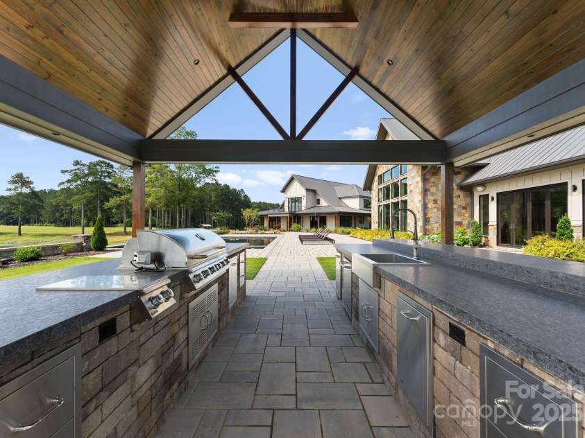 3759 NC 24/27 Highway, Cameron, NC 28326.  MLS# CAR4277323, YatesRealty ID 147. Hunting Lodge Outdoor Kitchen