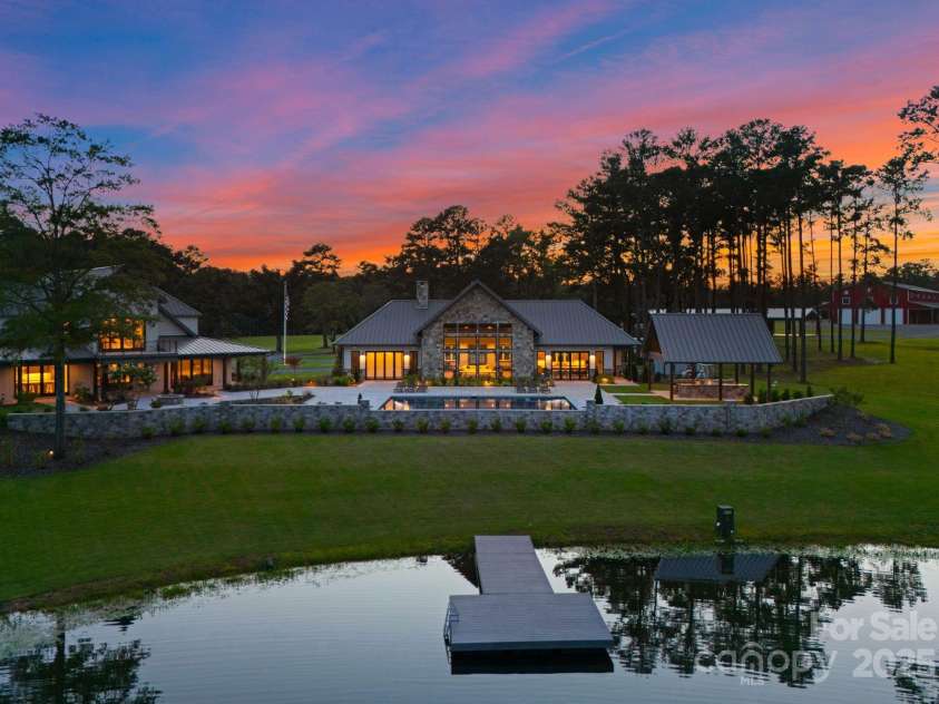 3759 NC 24/27 Highway, Cameron, NC 28326.  MLS# CAR4277323, YatesRealty ID 147. Rear Elevation of the Lodge & Guest House