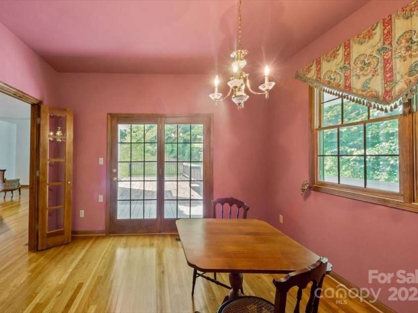 5580 Greenville Highway, Brevard, NC 28712.  MLS# CAR4196657, YatesRealty ID 147. Formal dining room