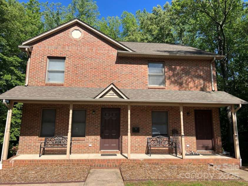 116 Fairview Street, Shelby, NC 28152.  MLS# CAR4252244, YatesRealty ID 14706. Units 1 and 2 are two stories.