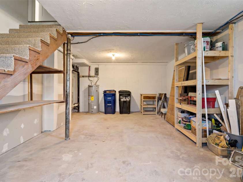 29 Alexander Street, Black Mountain, NC 28711.  MLS# CAR4329485, YatesRealty ID 14711. Basement Storage Area