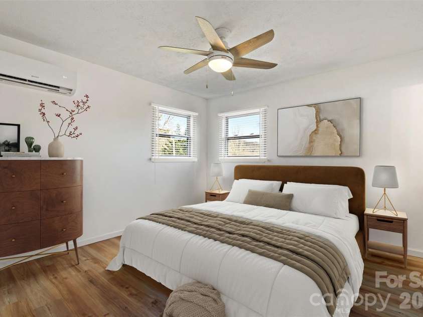29 Alexander Street, Black Mountain, NC 28711.  MLS# CAR4329485, YatesRealty ID 14711. Virtually Staged Primary Bedroom
