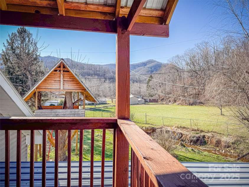 31 Black Branch Road, Canton, NC 28716.  MLS# CAR4208487, YatesRealty ID 14718. View from the upper porch