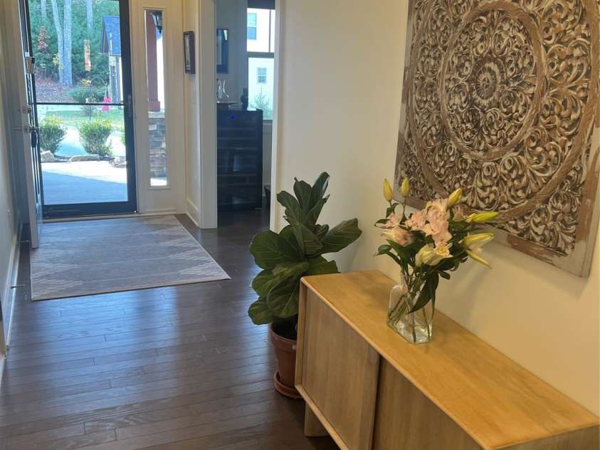 504 Rosebud Orchid Way, Weaverville, NC 28787.  MLS# CAR4318464, YatesRealty ID 14719. Foyer Hall Entrance - Picture taken after official photos - Seller provided